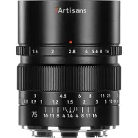 7artisans 75mm f/1.4 Sony E - Zwart