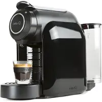 Delta Q QOOL Evolution Black Espressomaschine, Q Kapseln, Kunststoffgehäuse, 1200 Watt, 19 Bar, 1 l FÃ1/4llmenge