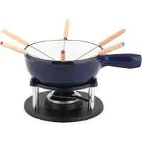 Cs Koch-systeme Fonduetopf Set, 7 Stk. tlg. Gusseisen