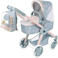 Decuevas 3x1 Faltbarer Coco Mit Rucksack Für Puppen Bis Zu Puppenwagen Puppe 41x62x70 Cm 48 Cm