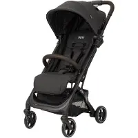 Novi Sky Buggy – ab 6 Monaten bis 22 kg – XXL-Sonnenverdeck – 5-Punkt-Gurt – inkl. Regenschutz - Schwarz