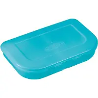 Herlitz 50033225, Brotdose, Kinder, Türkis, Einfarbig, Rund, Junge/Mädchen