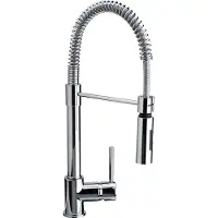 Franke COXY Küchenarmatur Chrom 115.0185.417 Hochdruckarmatur Einhebelmischer massive Edelstahlgehäuse flexibler Auslauf mit Brausefunktion