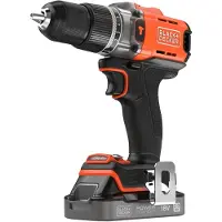 Black & Decker BCD383D1XK-QW, Handbohrmaschine, Orange, 1,3 cm, Akku, 2 Ah, 18 V