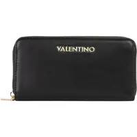 Valentino Elegante Damen-Geldbörse Schwarz mit Münzfach & Reißverschluss