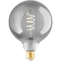 Eglo connect.z E27 G125 Spiral Smarte Lampe – Rauchglas mit Warmweißem Licht
