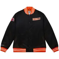 Mitchell & ness Cincinnati Bengals NFL Heavyweight Satin Jacke Schwarz-M