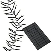 MARELIDA LED Solar Büschellichterkette - Cluster - 1512 warmweiße LED - 14m - 8 Funktionen - USB