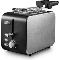 De'Longhi De’Longhi CTX 2203.BK, 2 Scheibe(n), Schwarz, Silber, 550 W, 220-240 V, 50 - 60 Hz