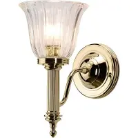 Elstead Lighting Elstead Carroll LED Wandleuchte G9 Poliertes Messing IP44