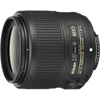 Nikon AF-S Nikkor 35mm f/1.8G and lens, black (Nital Card: 4 year warranty)