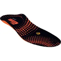 Uvex Komfortfußbett Secosol Complete+ high, 46, Unisex, Erwachsener, ESD-Einlage, Schwarz, Orange, Punktmuster, Hoch