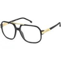 Carrera 1134 Damen-Brille inkl. Gläser Vollrand Quadratisch Kunststoff-Gestell 57/16/145, schwarz