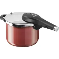 WMF Fusiontec Perfect Premium Schnellkochtopf, 22 cm, 6,5 Liter, Rose Quartz 3201112375 4000530707833