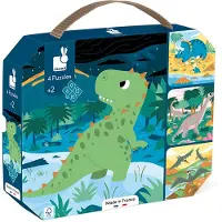 Janod 4 Dinosaurier-puzzles 6-9-puzzle 12-16 Stücke