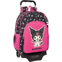 Hello Kitty Kuromi Trolley Reisekoffer 21L, Rosa-schwarz
