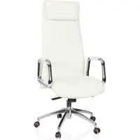 Hjh OFFICE ASPERA 20 - Luxus Chefsessel Cremeweiß