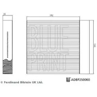 Blue Print Filter, Innenraumluft ADBP250060