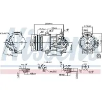 Nissens Kompressor, Klimaanlage ** FIRST FIT ** 89479