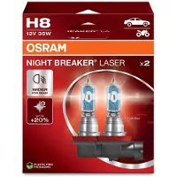 Osram 1x H8 Glühlampe Fernlicht 12V 35W PGJ19-1 64212NL-2HB