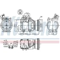 Nissens Kompressor, Klimaanlage ** FIRST FIT ** 89264