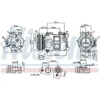 Nissens Kompressor, Klimaanlage ** FIRST FIT ** 890693