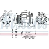 Nissens Kompressor, Klimaanlage ** FIRST FIT ** 890584