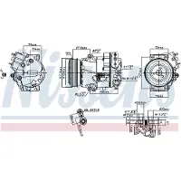 Nissens Kompressor, Klimaanlage ** FIRST FIT ** 890266