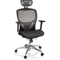 Hjh OFFICE VENUS ONE - High End Bürostuhl Silbergrau/Schwarz