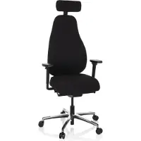 Hjh OFFICE RESISTIO - High End Bürostuhl Schwarz