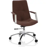 Hjh OFFICE SARANTO II - Home Office Bürostuhl Mittelbraun