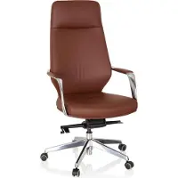 Hjh OFFICE VELVET - Chefsessel Braun