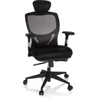 Hjh OFFICE VENUS BASE - High End Bürostuhl Silbergrau/Schwarz