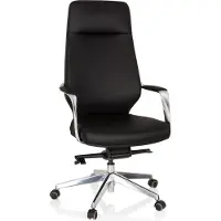 Hjh OFFICE VELVET - Chefsessel Schwarz