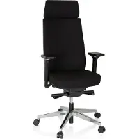 Hjh OFFICE MOVE-TEC PRO 3D - Profi Bürostuhl Schwarz