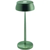 Zafferano Sister Light Wi-Fi Smart LED-Tischlampe, Grün, wiederaufladbar und dimmbar - 2200-2700-3000-4000 K, 3,2 W, Höhe 33 cm