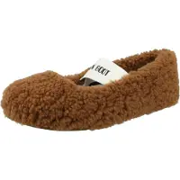Moon Boot Hausschuhe Shearling Ballerina Damen Cognac-Schuhgröße 37