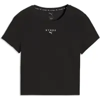 Puma Damen W X Hyrox Shapeluxe SS Crop Tee Schwarz