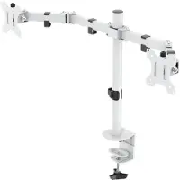 Deltaco Gaming GAM-040-W, Klemme/Durchführung, 16 kg, 33 cm (13"), 81,3 cm (32"), 100 x 100 mm, Weiß
