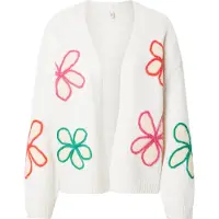 ONLY Strickjacke "ONLMARNIA LIFE LS FLOW OPEN CARD CS KNT" mit 3D-Stickerei