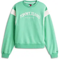 Tommy Hilfiger Boxy Varsity Crew Tropical Tide Größe: M | Pullover Outlet | Damen