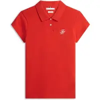 Tommy Hilfiger Poloshirt 1985 Logo WW0WW49259 Rot Slim Fit 34