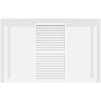 Sweeek - Verstellbare Lamellenwand 130cm für Pergola Triomphe 3x4m - Weiß