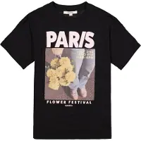 Garcia mädchen T-Shirt, 140/146, Schwarz