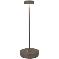 Zafferano Swap matte Titan wiederaufladbare und dimmbare LED-Tischlampe mit einer Akkulaufzeit von bis zu 12 Stunden
