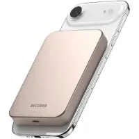 Decoded , Ultraschlanke Magnet Powerbank 10000mAh MagSafe Qi2 Alu, Rosa