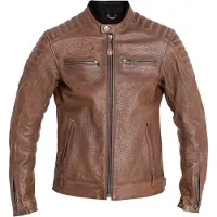 John Doe Storm Motorrad Lederjacke, braun, 5XL