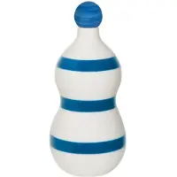 Zafferano Lido - Keramikflasche mit Zafferanoblauen Bändern