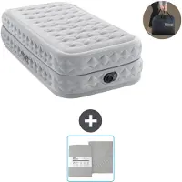 OEM Einzelbetten Luftmatratze 99 x 191 x 51 cm - Grau - Mit Pump und Bettwäsche