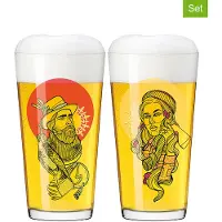 Ritzenhoff Bierglas Set Farbknall Becher 2er-Set 002